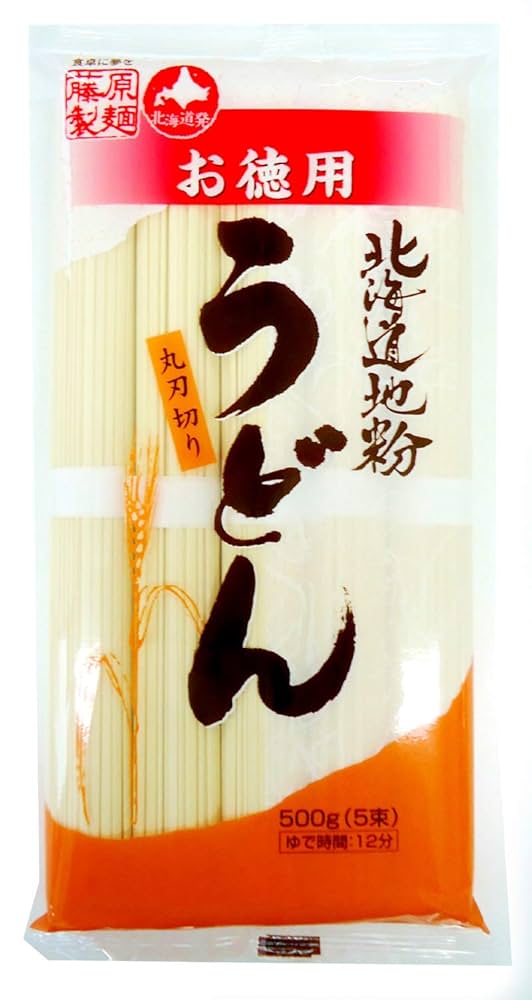 Amazon.co.jp: 藤原製麺 お徳用地粉うどん 500g×20箱 : 食品